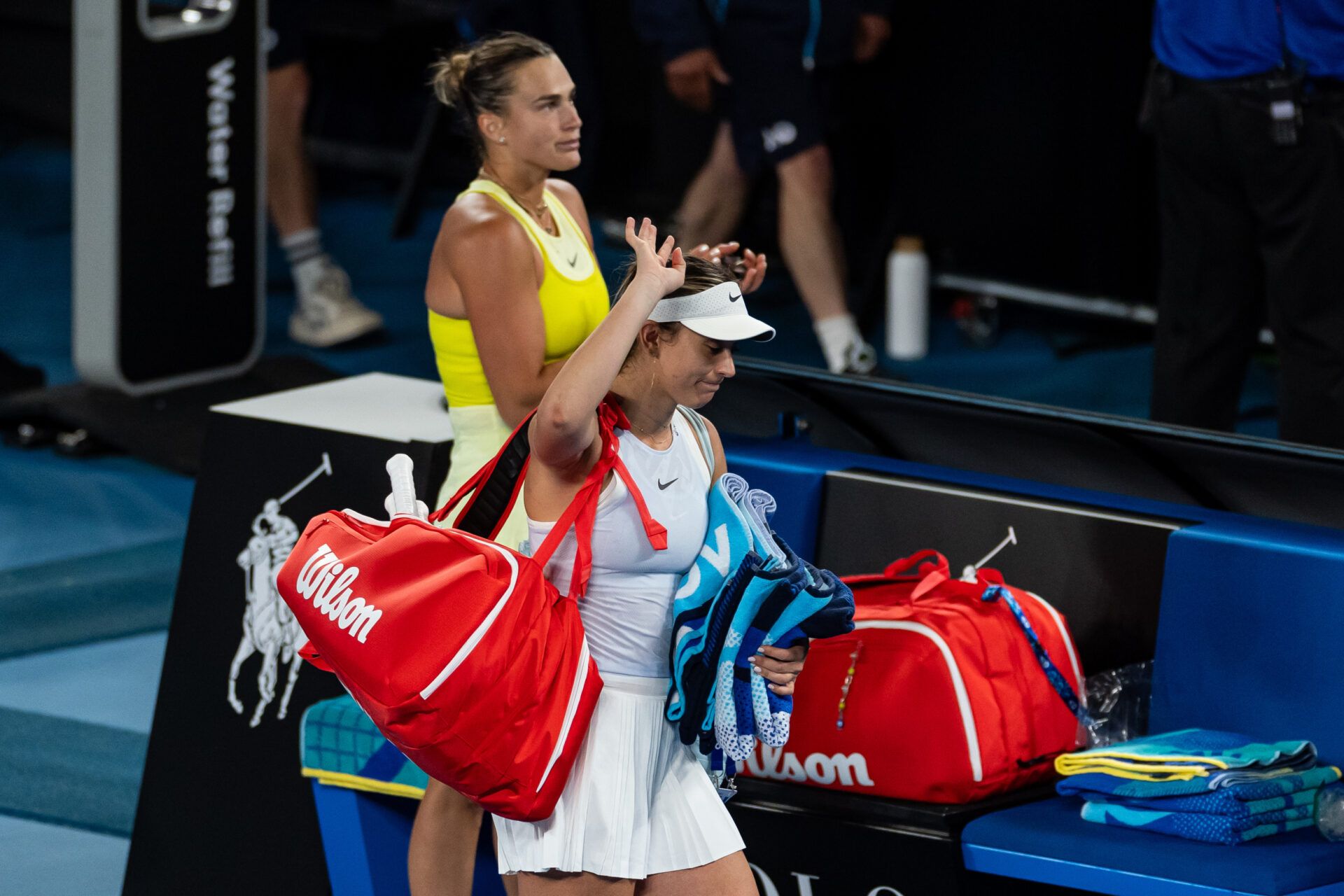 Aryna Sabalenka reflects on Paula Badosa's struggles with injury and challenges while also highlighting her elation for their doubles action.