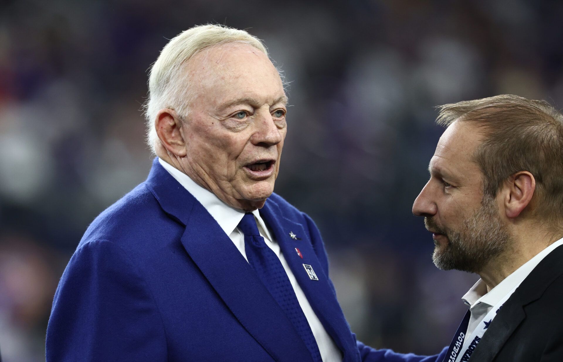 Dallas Cowboys owner Jerry Jones before a game against the Minnesota Vikings at AT&T Stadium.