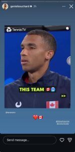 Eugenie Bouchard on Instagram