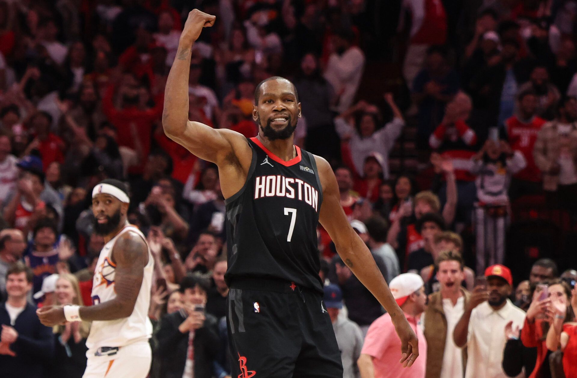 WATCH Rockets Star Kevin Durant Points the Suns out the Door After