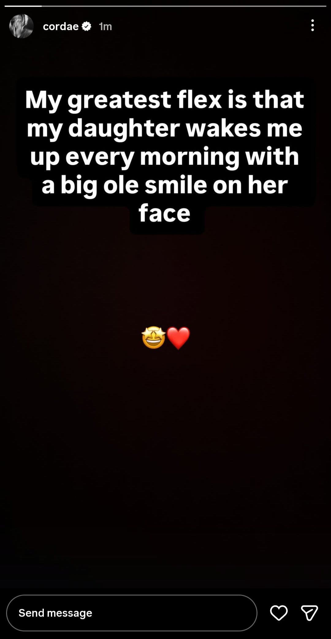 Screen grab of Naomi Osaka’s ex-boyfriend Cordae's Instagram story