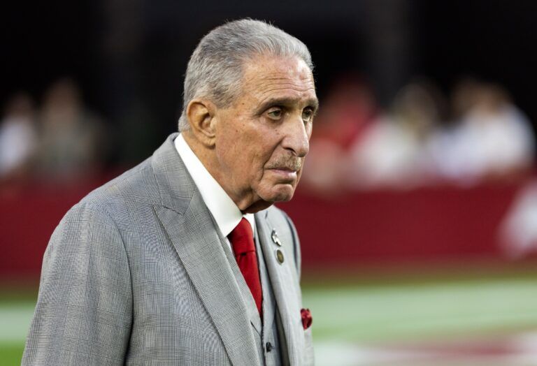 Atlanta Falcons owner Arthur Blank against the Arizona Cardinals at State Farm Stadium.