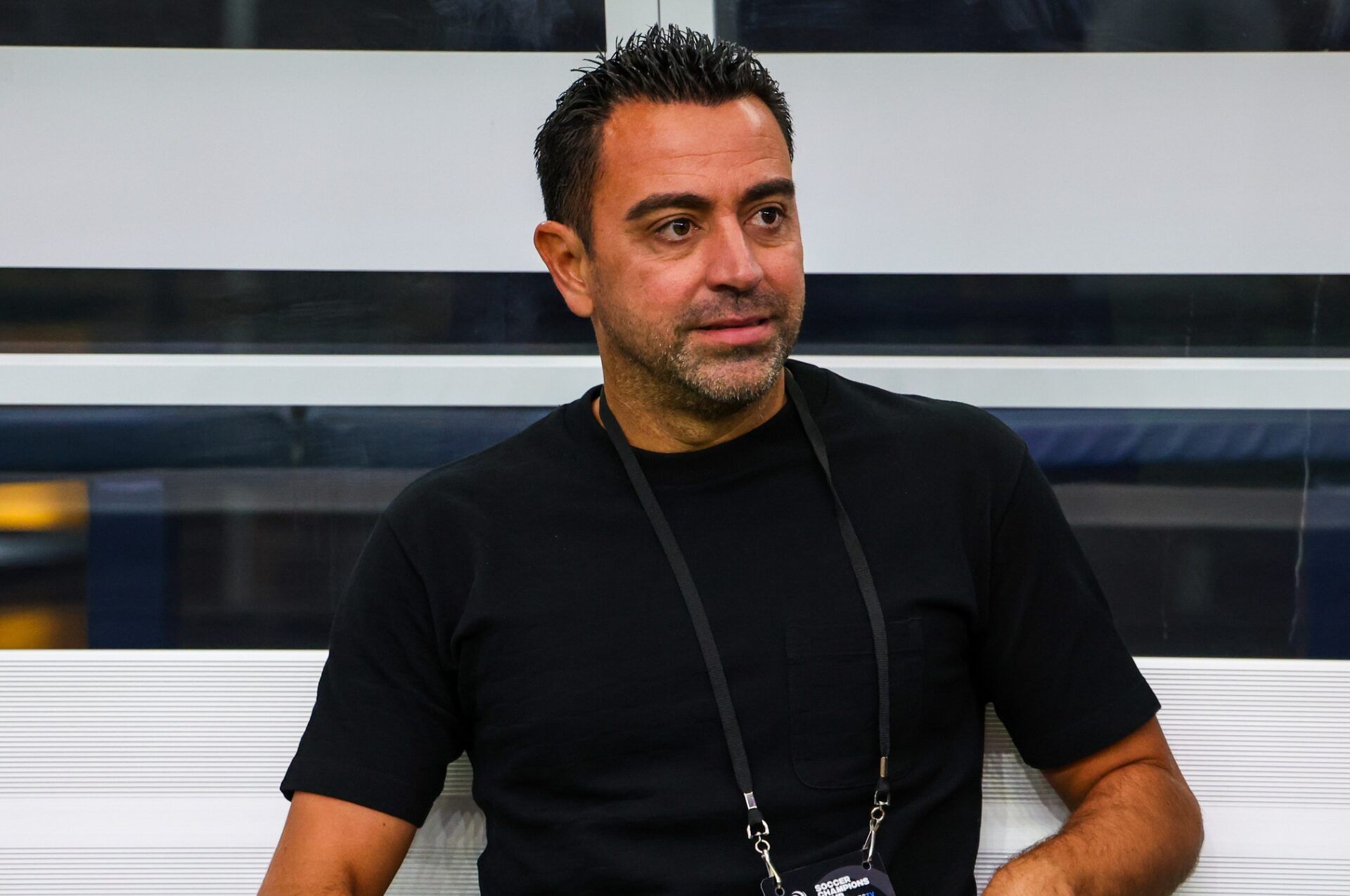 FC Barcelona head coach Xavi before the match against Real Madrid at AT&T Stadium.