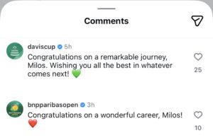 Davis Cup and BNP Paribas Open's comments on Raonic's post