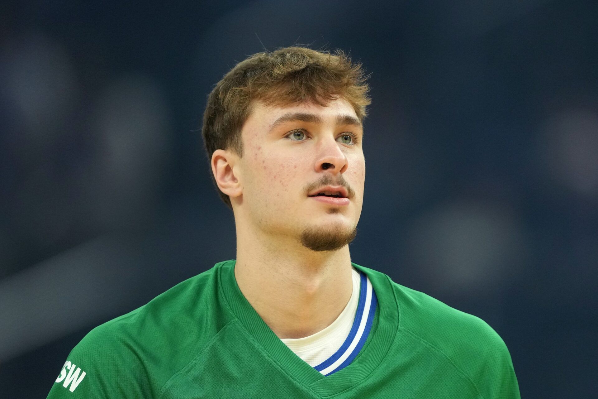 Dallas Mavericks forward Cooper Flagg (32) before the game against the Golden State Warriors at Chase Center.