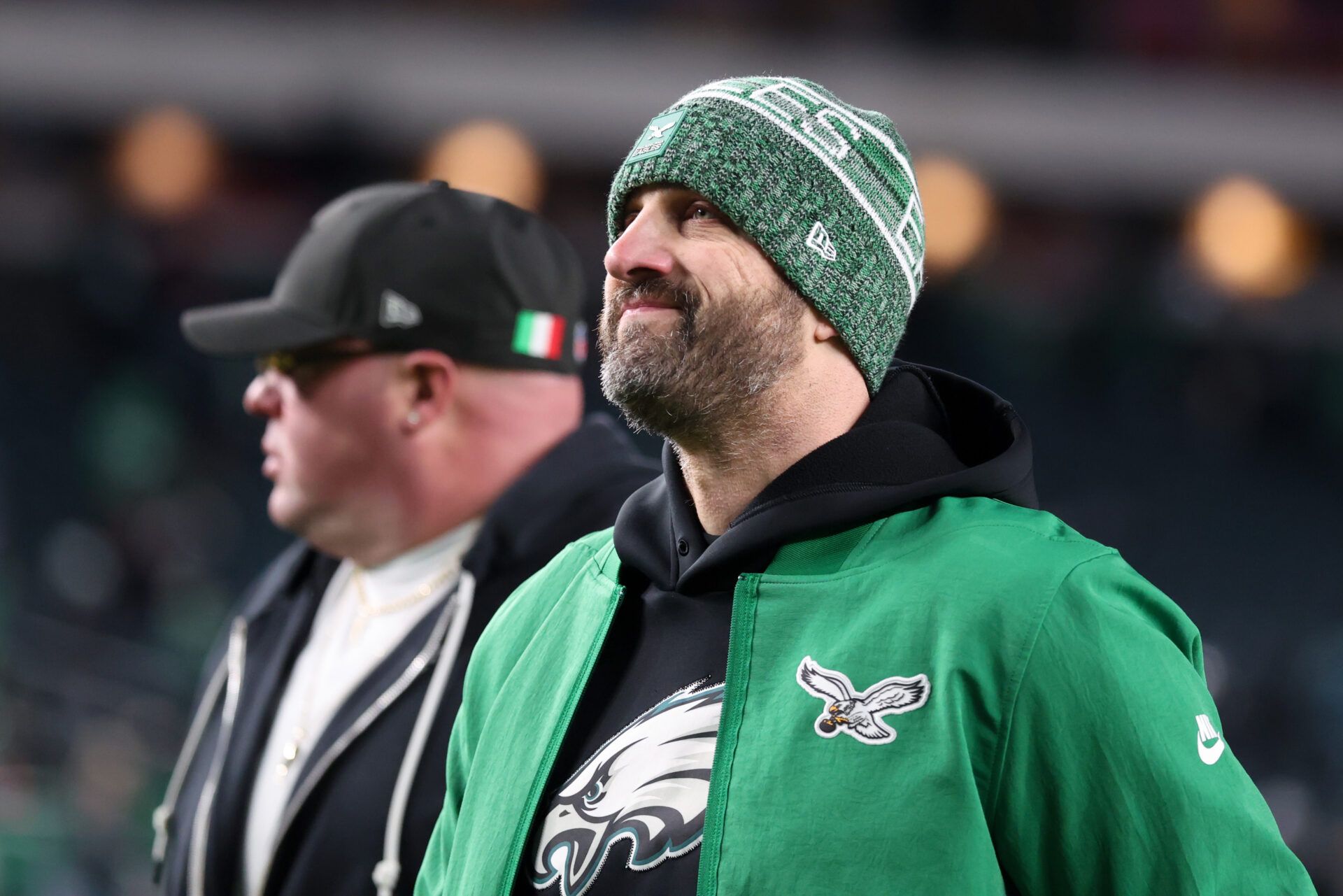 Philadelphia Eagles head coach Nick Sirianni walks off the field after a loss to the Washington Commanders at Lincoln Financial Field.