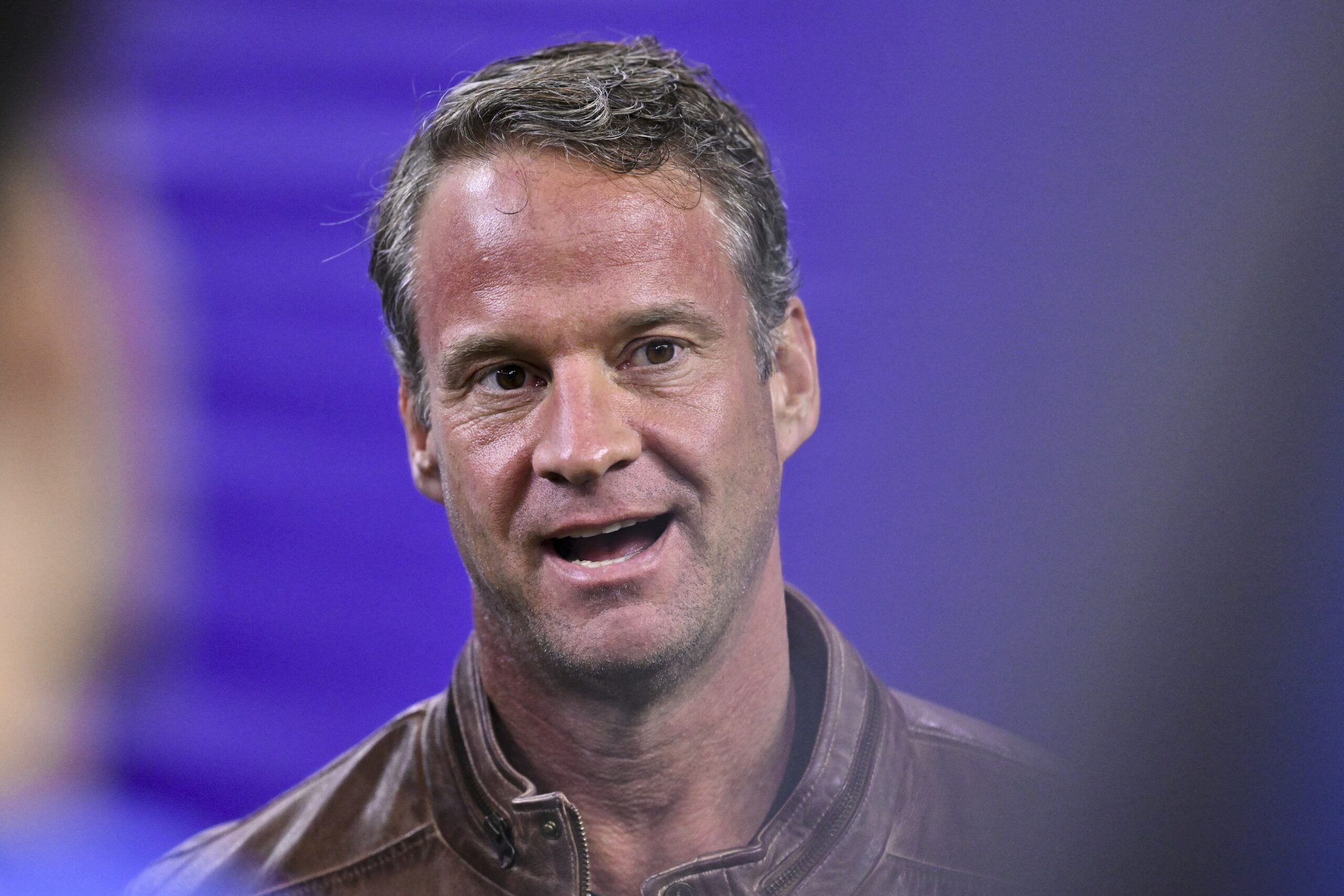Louisiana State Tigers head coach Lane Kiffin looks on prior to the game against the Houston Cougars at NRG Stadium.