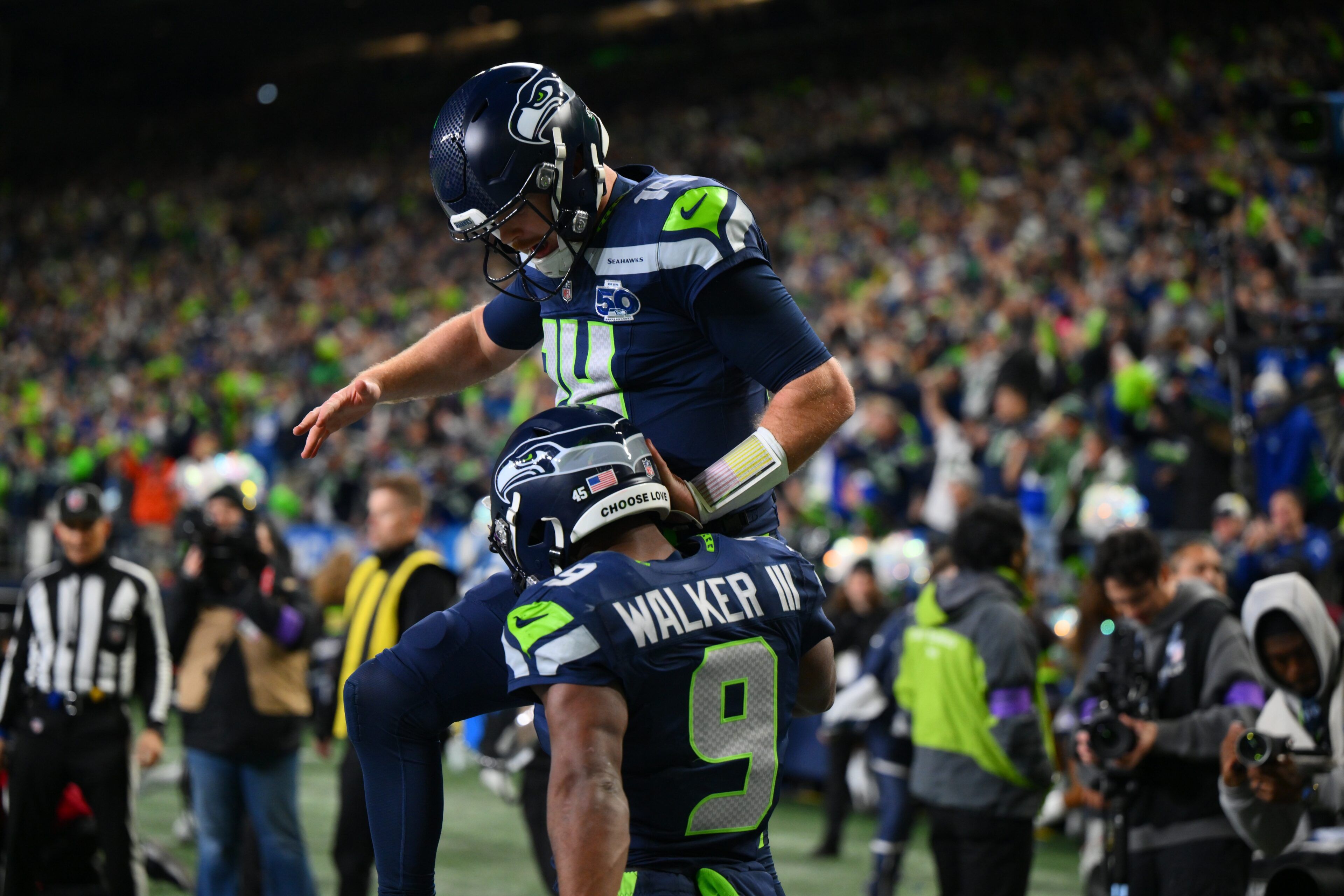 Walker and Nacua lead fantasy football.