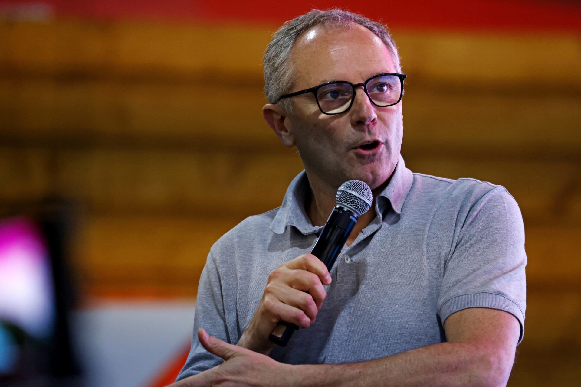 F1 president and CEO Stefano Domenicali talks ahead of the F1 Miami Grand Prix at Miami International Autodrome.