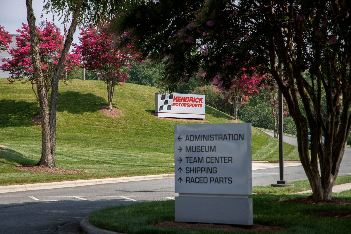 Scenes from the Hendrick Motorsports campus in Concord, North Carolina on July 25, 2023.