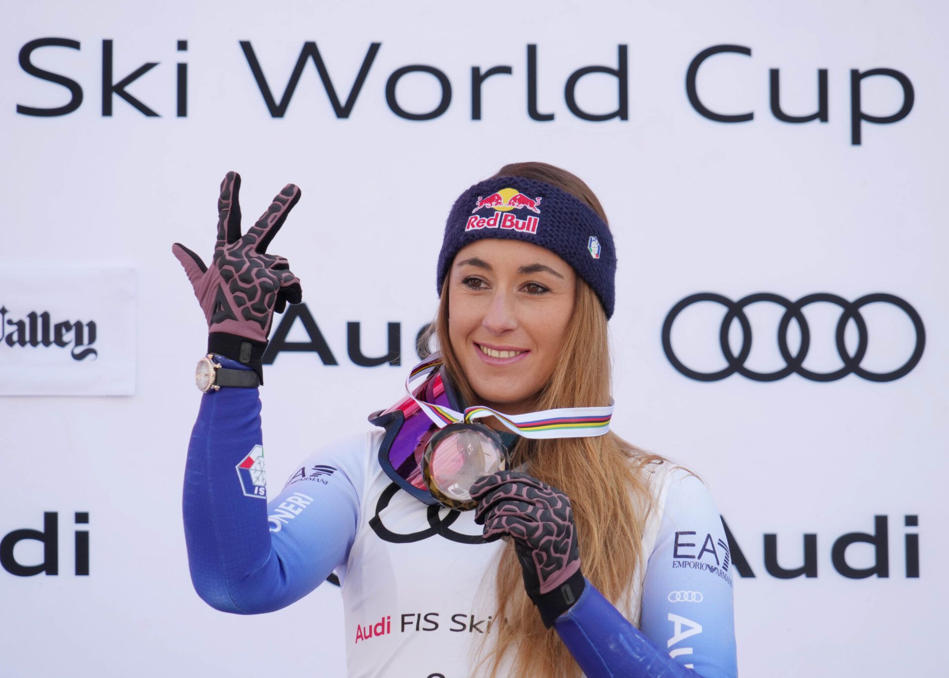 Sofia Goggia has vowed to continue skiing for as long as possible, calling being an athlete a privilege. (Credit: Michael Madrid-Imagn Images)