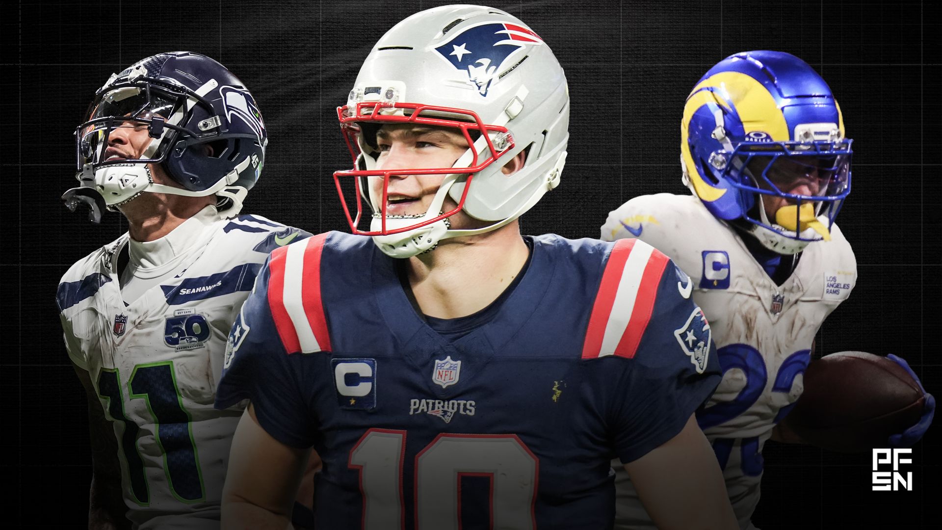 Start Drake Maye, Kyren Williams, Jaxon-Smith-Njigba: Conference Championship One-and-Done Fantasy Football Picks