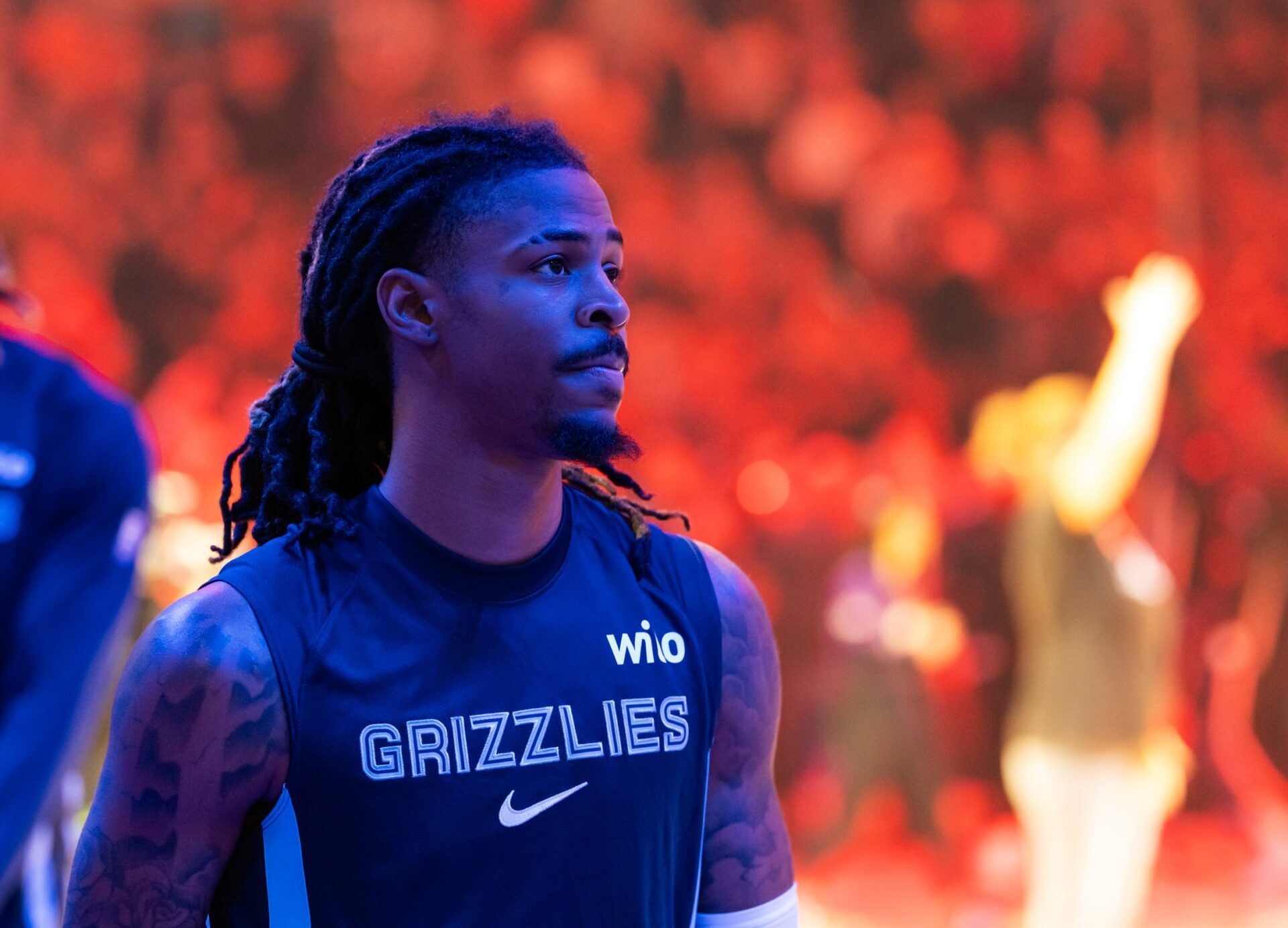 Memphis Grizzlies guard Ja Morant (12) against the Phoenix Suns at the Mortgage Matchup Center.