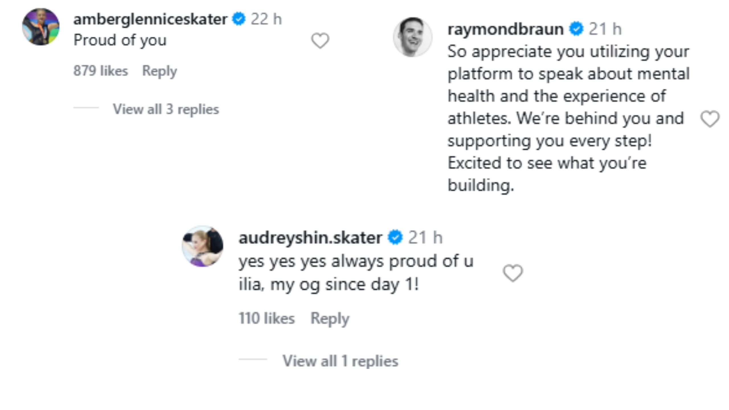 Figure Skaters and Other Celebs cheer for Ilia Malinin