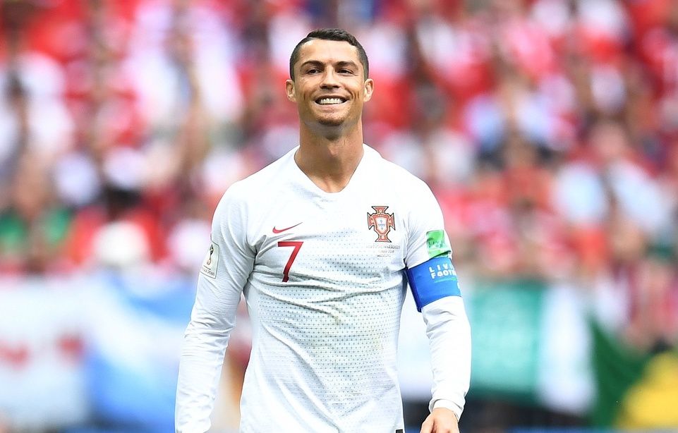Portugal forward Cristiano Ronaldo (7) in Group D play during the FIFA World Cup 2018 at Spartak Stadium.