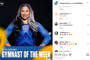 Screenshot of Chiles’ mother's reaction. Credits - gina.chiles