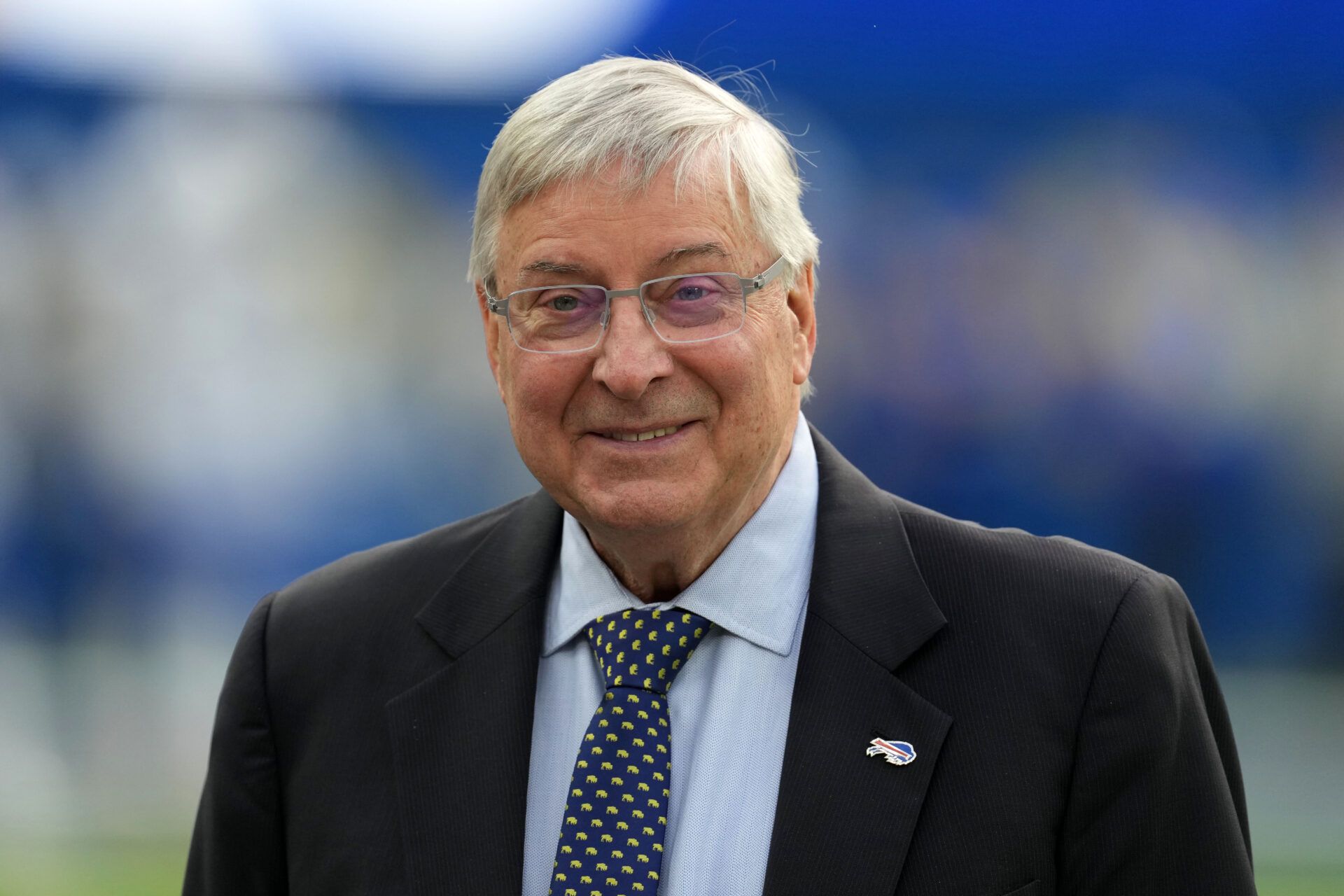 Buffalo Bills owner Terry Pegula attends the game against the Los Angeles Rams at SoFi Stadium.