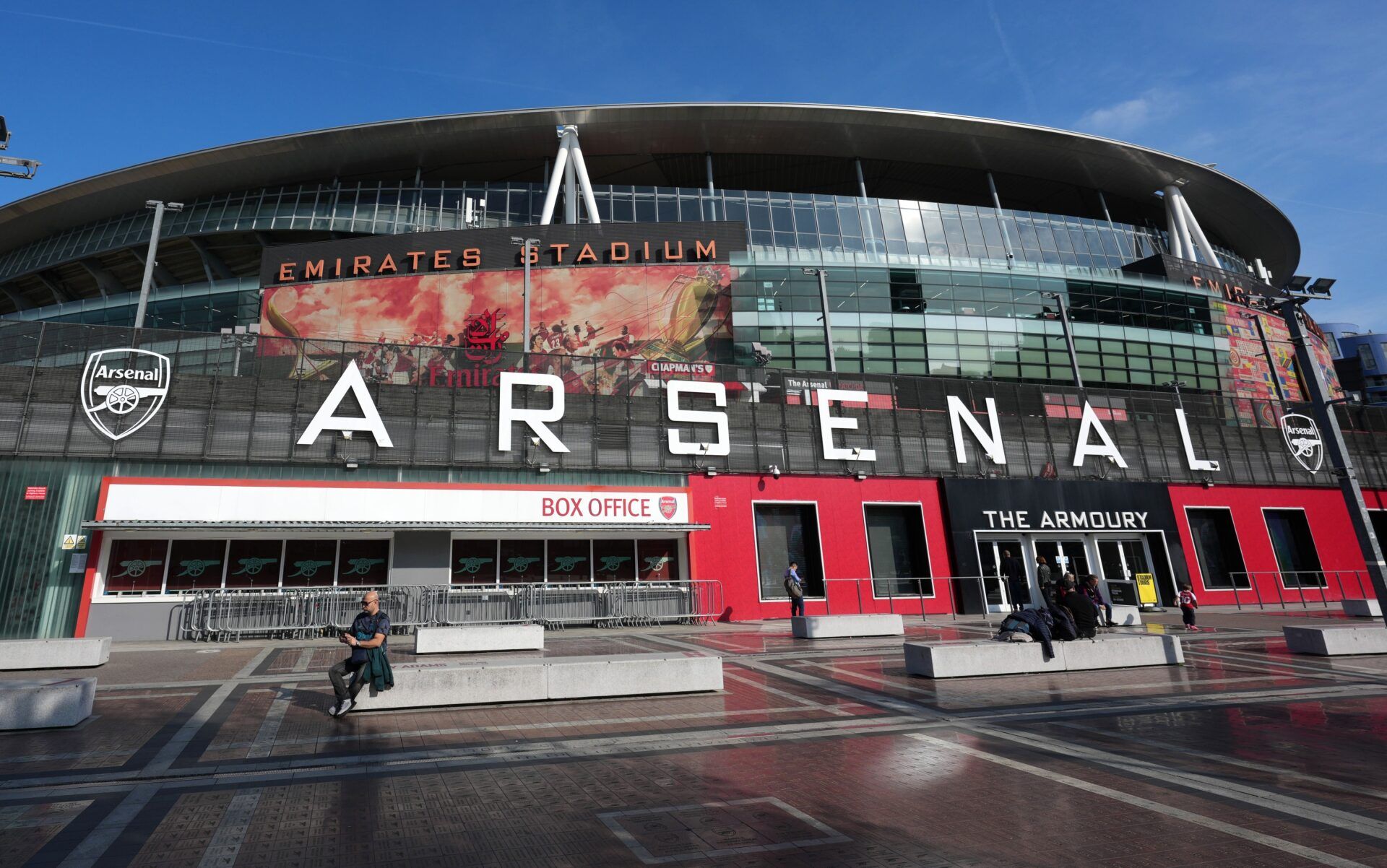 A general overall  view of the Emirates Stadium, home of the Arsenal football club.