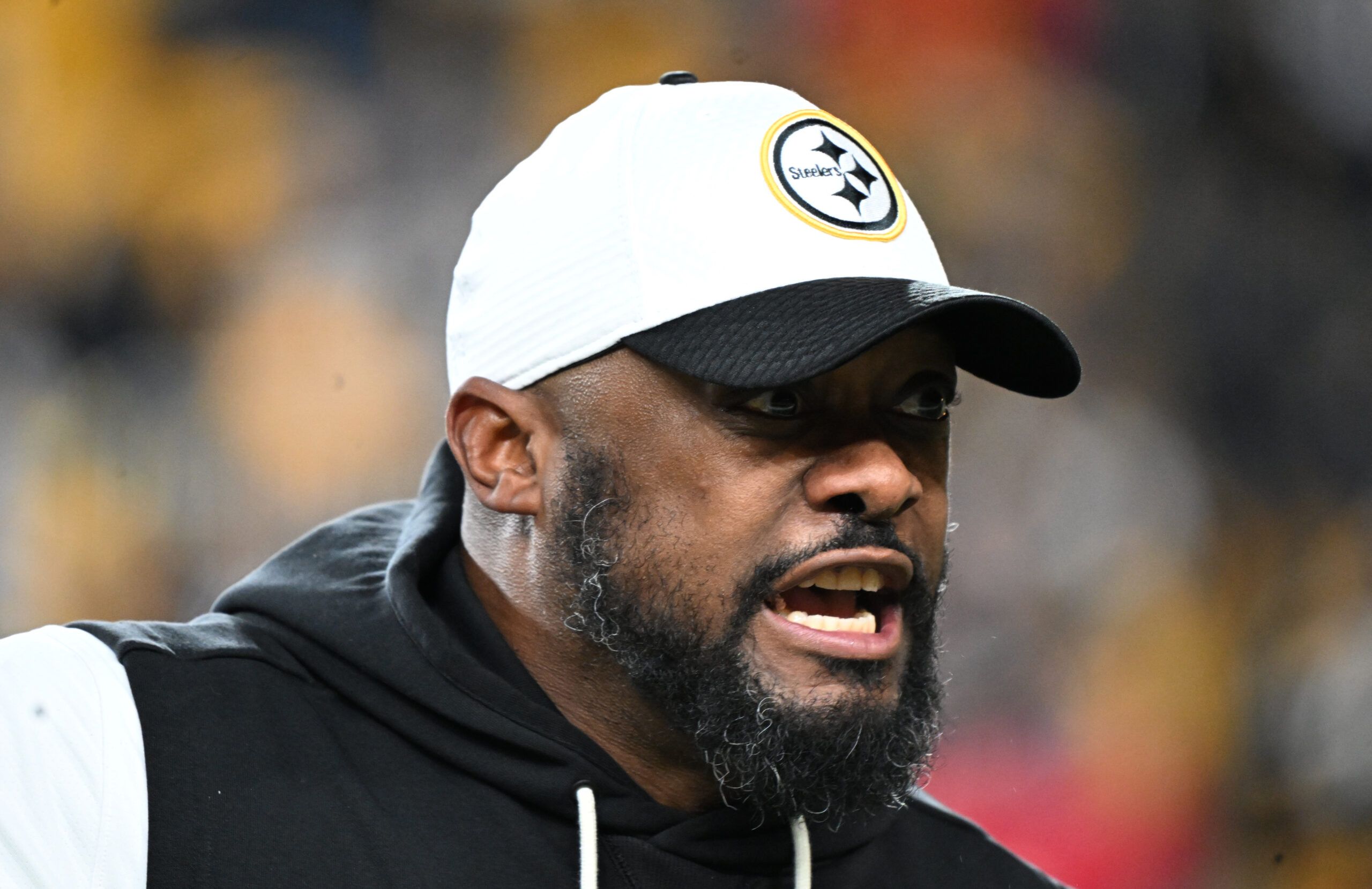 Pittsburgh Steelers head coach Mike Tomlin before an AFC Wild Card Round game against the Houston Texans at Acrisure Stadium.