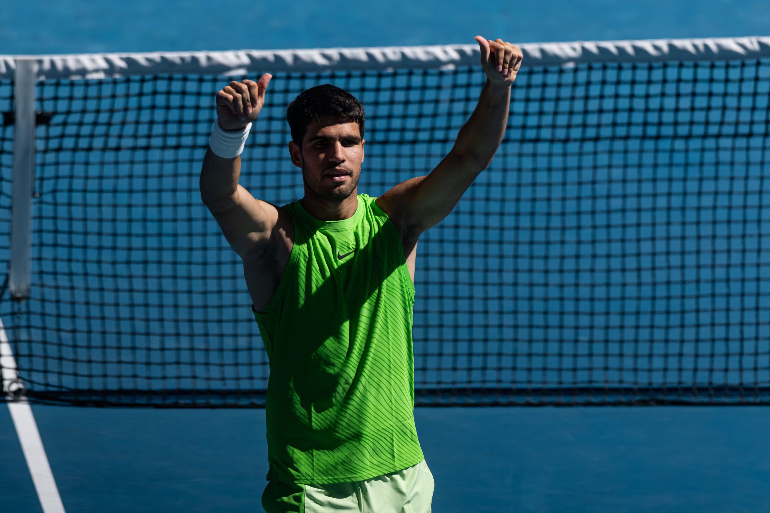 Carlos Alcaraz advances to the fourth round at the Australian Open and shares that one of his family members will take a position on his team.