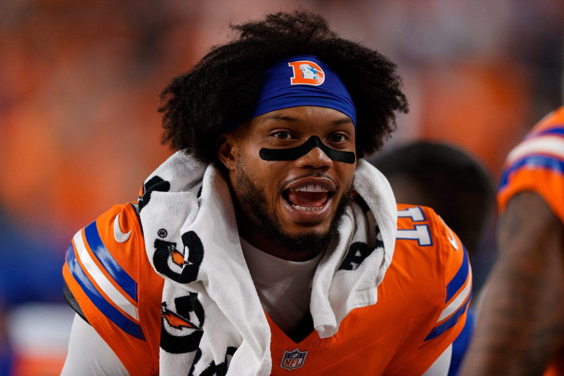 Denver Broncos wide receiver Troy Franklin (11) in the fourth quarter against the Los Angeles Chargers at Empower Field at Mile High.