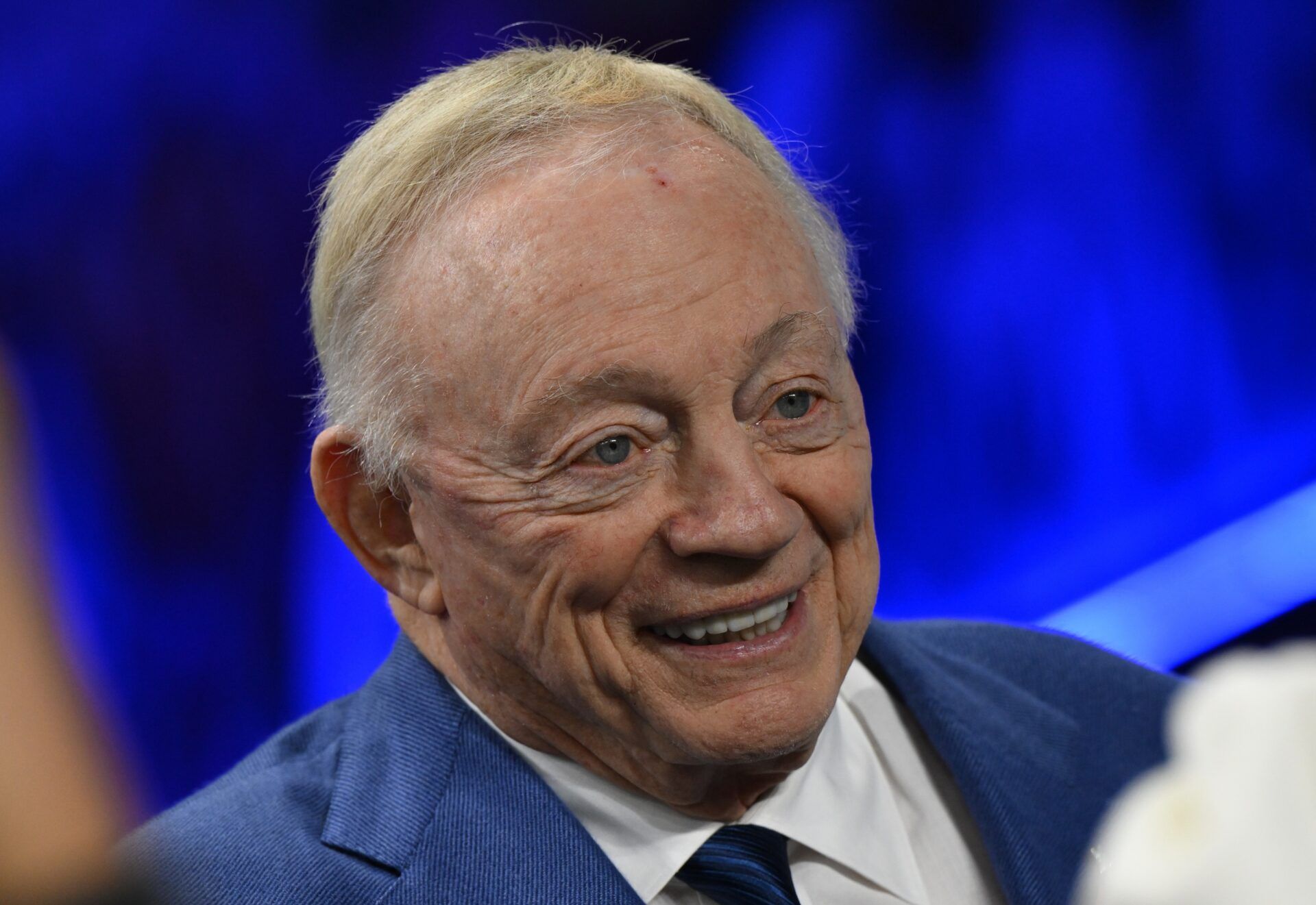 Dallas Cowboys owner Jerry Jones before a game against the Detroit Lions at Ford Field.