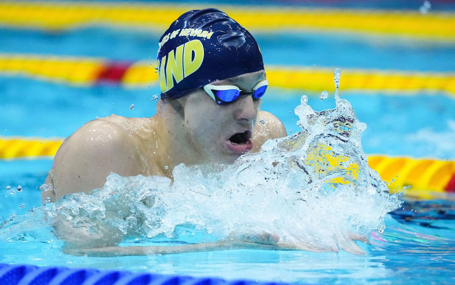 Canada Ilya Kharun competes in the 400 meter individual medley during the FINA Swimming World Cup prelims on Saturday, Nov 5, 2022; Indianapolis, IN, USA;  at Indiana University Natatorium.