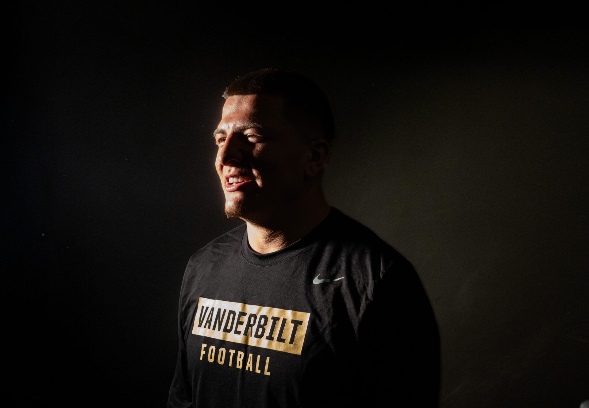 Diego Pavia stands for a portrait at McGugin Center in Nashville on Friday, Dec. 19, 2025.