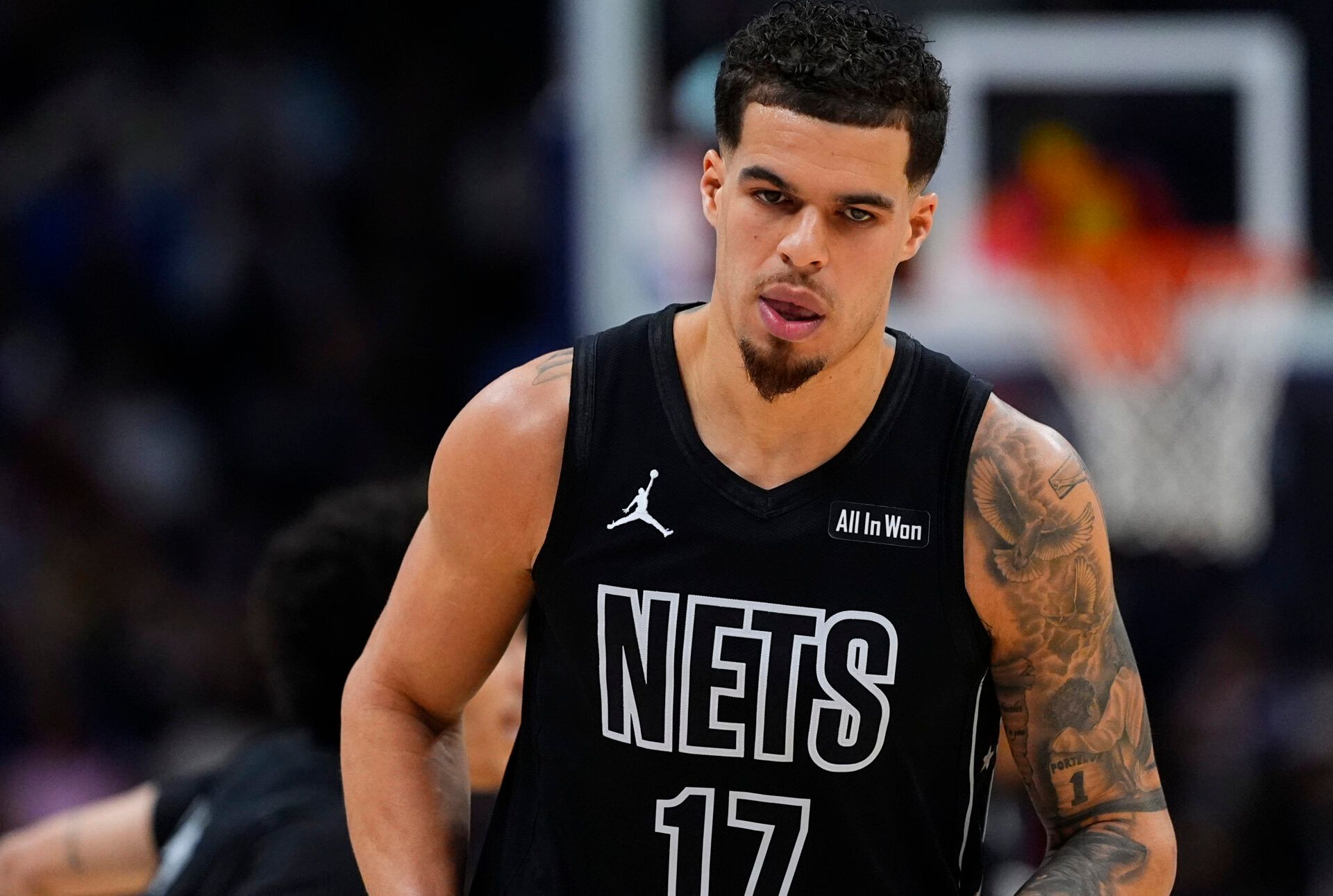 Brooklyn Nets forward Michael Porter Jr. (17) during the first quarter against the Denver Nuggets at Ball Arena.
