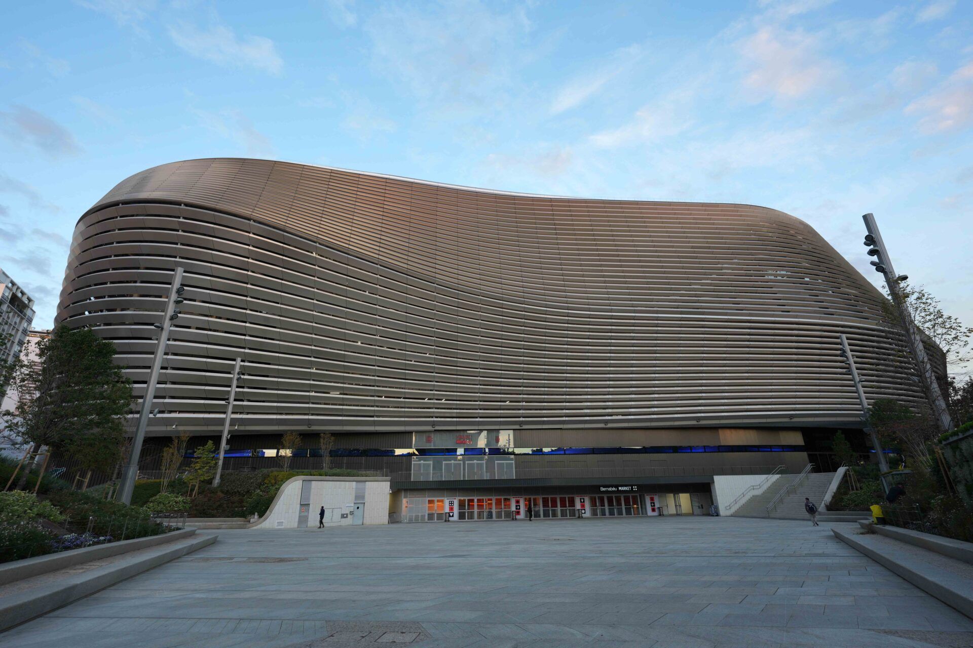 A general overall view of Santiago Bernabeu Stadium, the site of the 2025 NFL Madrid Game between the Washington Commanders and the Miami Dolphins.