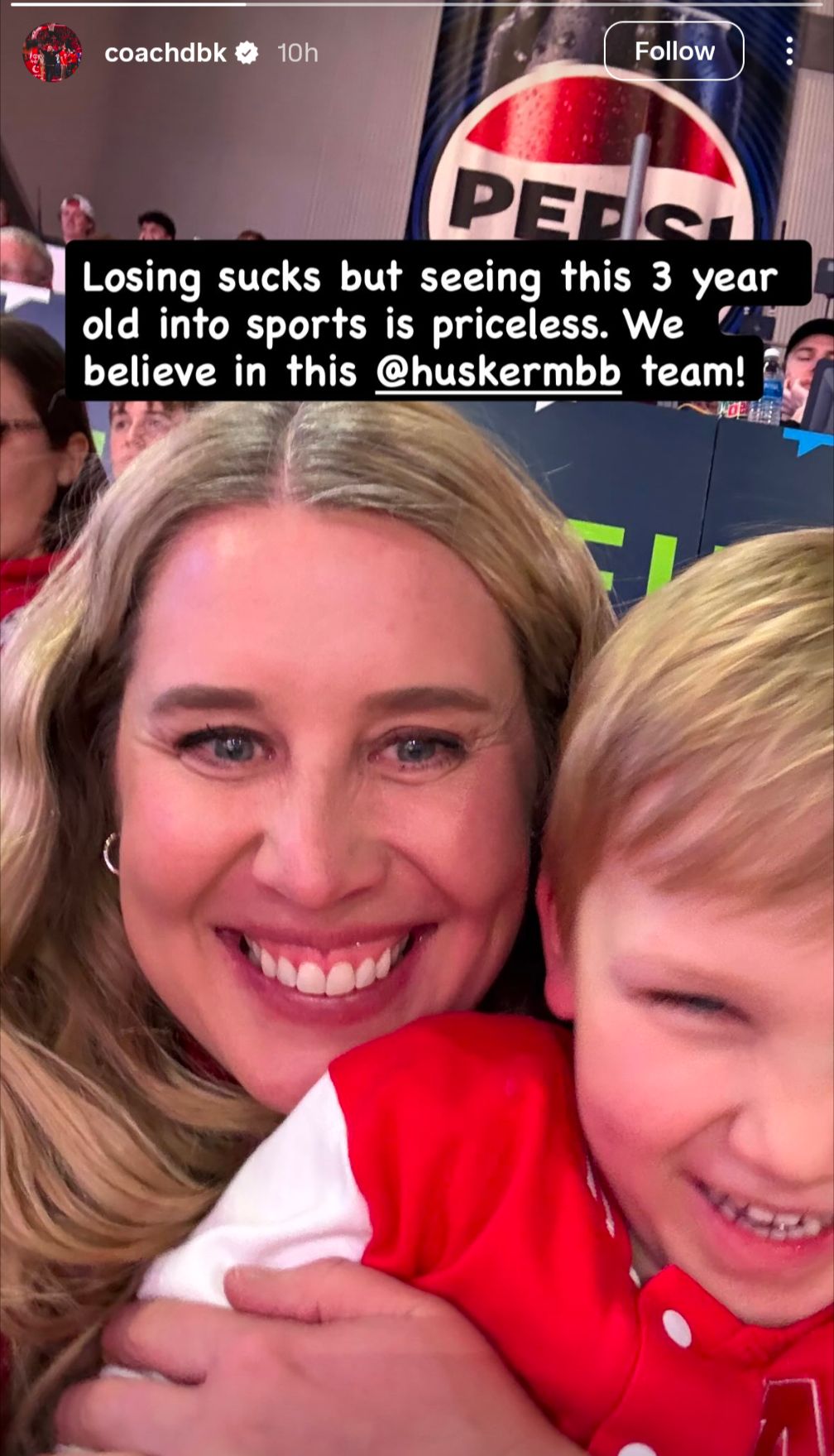 Dani Busboom Kelly's Instagram story