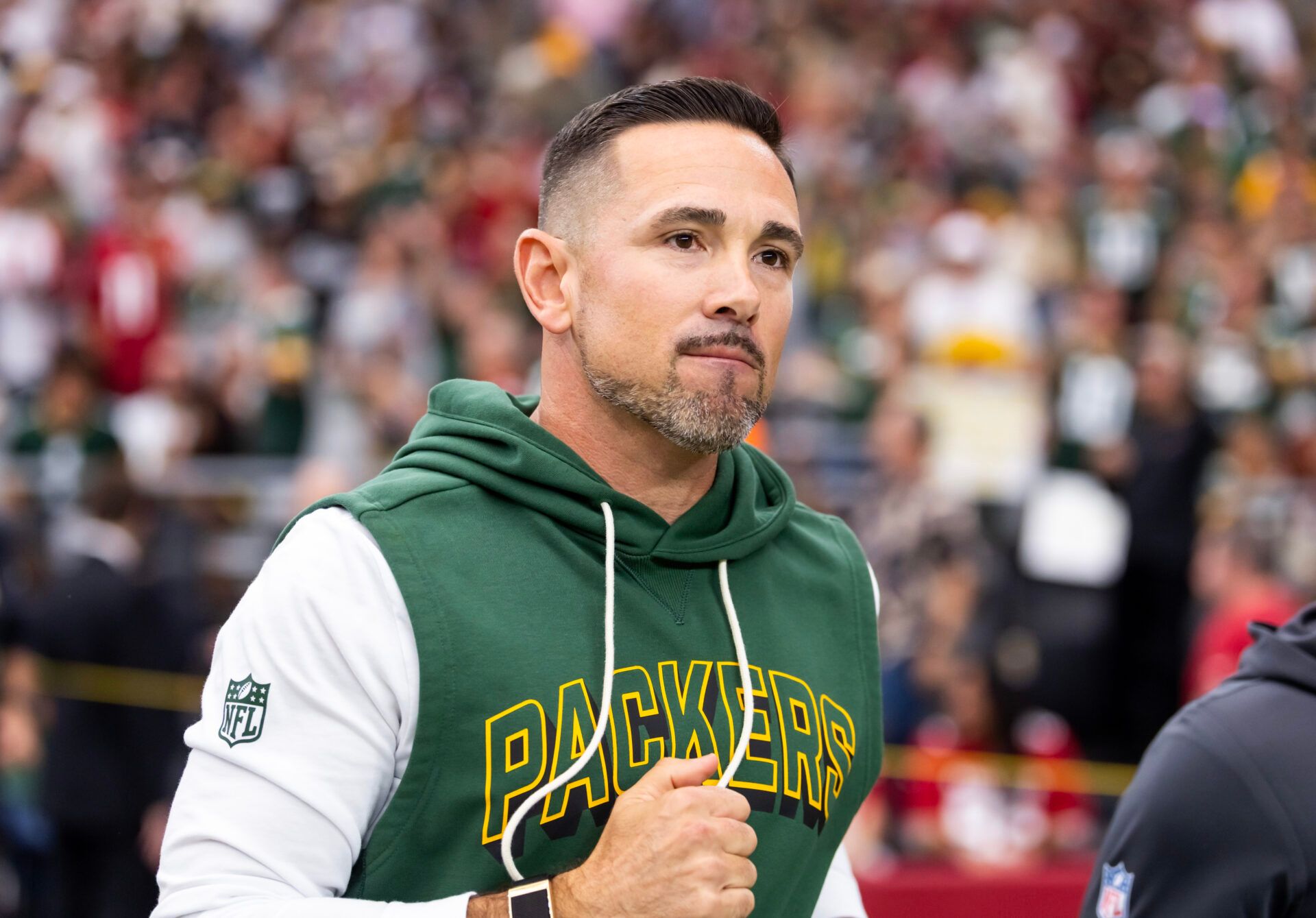 Green Bay Packers head coach Matt LaFleur against the Arizona Cardinals at State Farm Stadium.