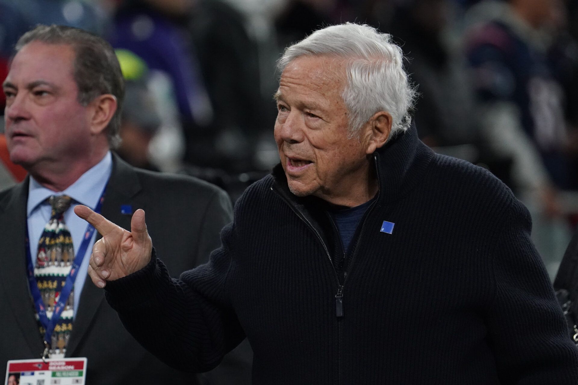 New England Patriots owner robert kraft prior to the game against the Baltimore Ravens at M&T Bank Stadium.