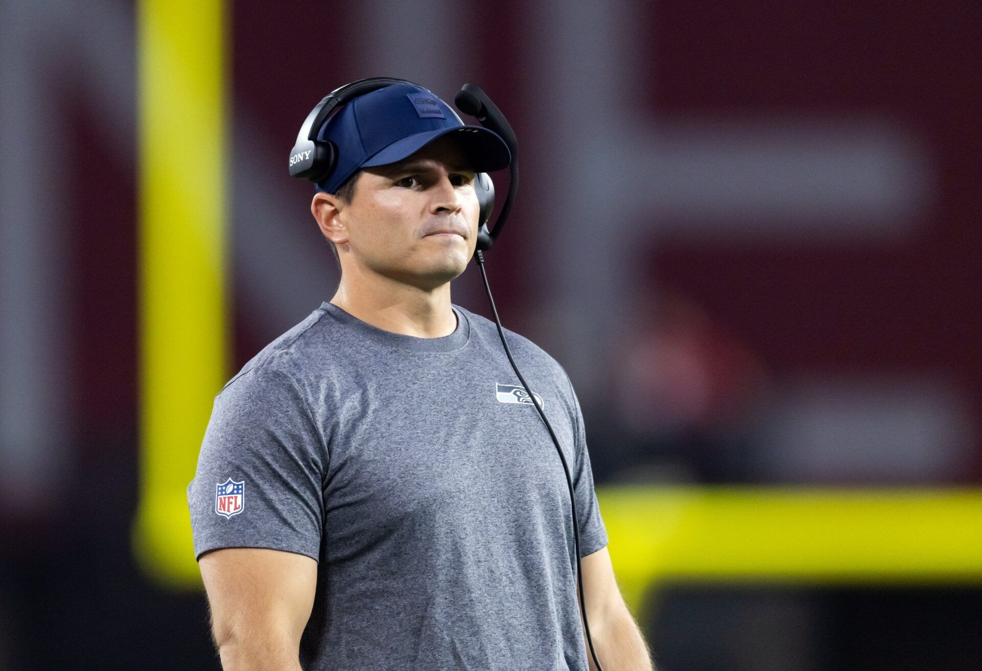 Seattle Seahawks head coach Mike Macdonald against the Arizona Cardinals at State Farm Stadium.