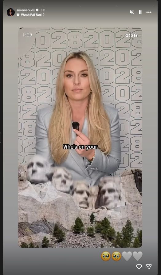 Source- Simone Biles' Instagram Story