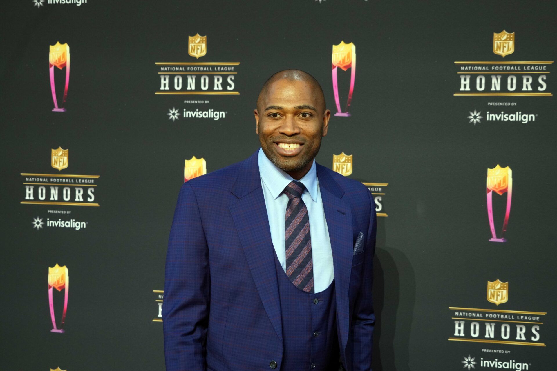Shaun Alexander appears on the red carpet prior to the NFL Honors awards presentation at YouTube Theater.