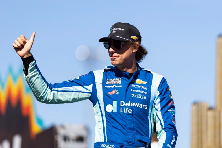 NASCAR Cup Series driver Carson Hocevar (77) during the NASCAR Championship race at Phoenix Raceway.