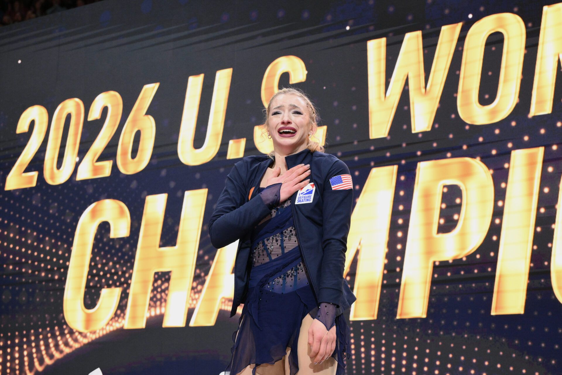 Team USA figure skaters were full of praise for reigning three-time national champion Amber Glenn ahead of the 2026 Winter Olympics. Credit: Jeff Le-Imagn Images