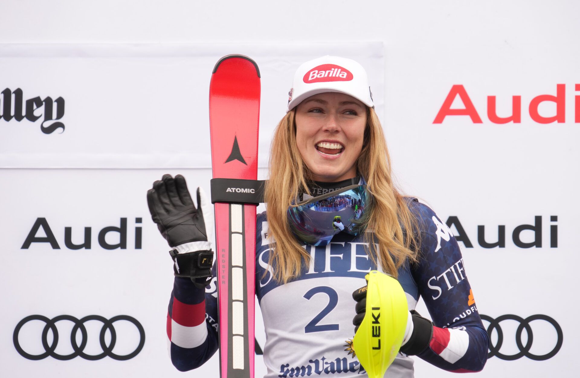 Mikaela Shiffrin sent her support for the Team USA athletes who will be walking for the opening ceremony of the 2026 Winter Olympics on Friday. Credit: Michael Madrid-Imagn Images