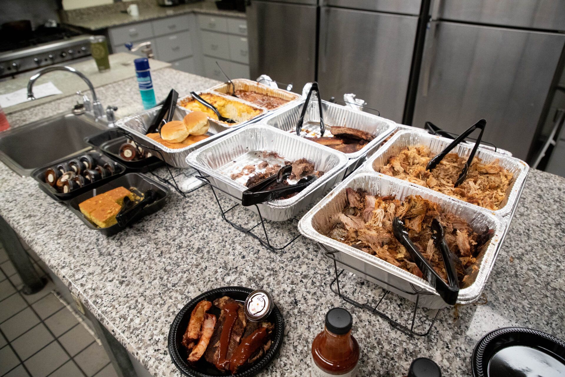 Food from Fiorella's Jack Stack Barbecue in Kansas City that was shipped to Tallahassee after a bet between Chief Financial Officer Jimmy Patronis and Missouri State Treasurer Scott Fitzpatrick on Super Bowl LV is served at Tallahassee Fire Station #1 Wednesday, Feb. 17, 2021.

Patronis Bbq 021721 Ts 025