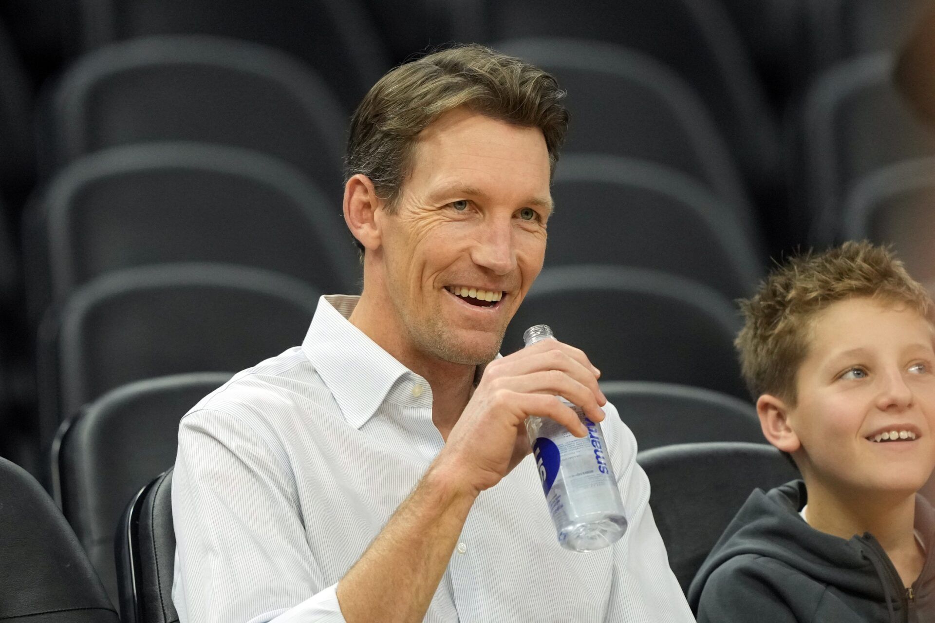 Golden State Warriors general manager Mike Dunleavy before the game against the Dallas Mavericks at Chase Center.