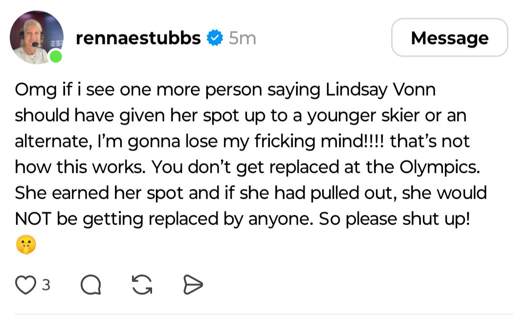 Rennae Stubbs' recent Thread post