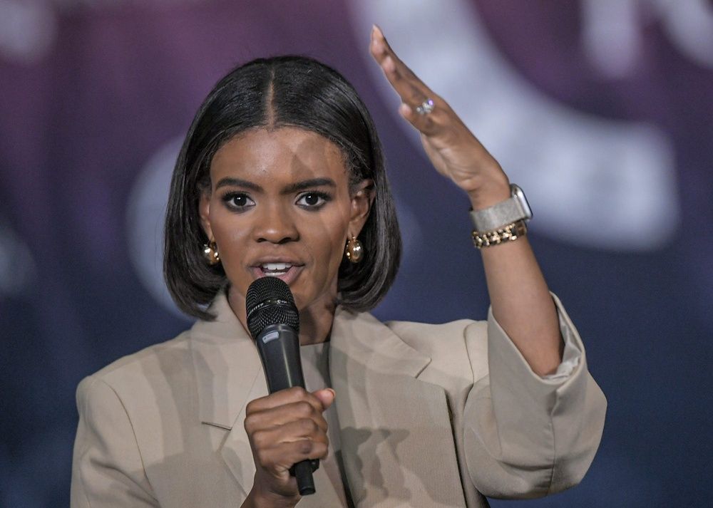 Candace Owens speaks at the Turning Point USA at Clemson University event titled 