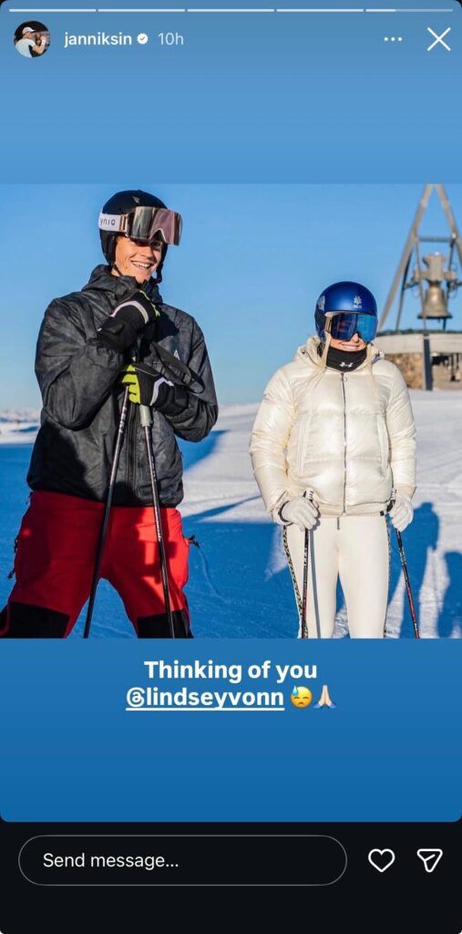 Jannik Sinner on Instagram