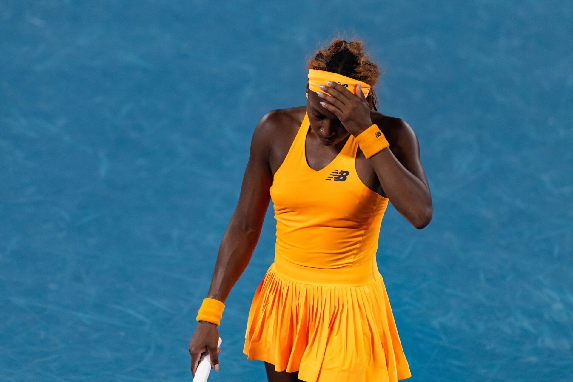 Coco Gauff's former coach Brad Gilbert reacted to the American's shock defeat to Elisabetta Cocciaretto in her first match at the Qatar Open. Credit: Mike Frey-Imagn Images