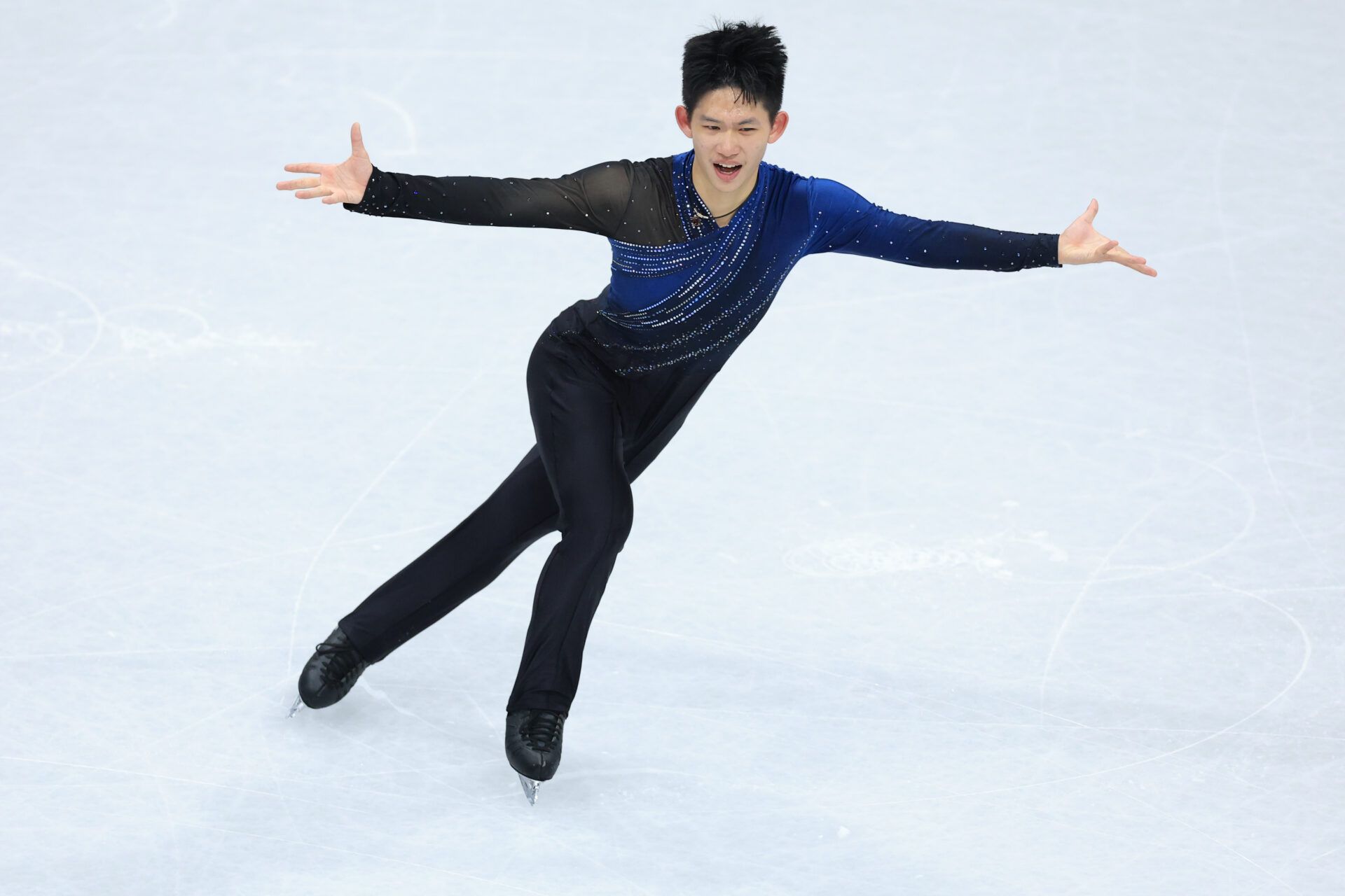Chinese Taipei figure skater Li Yu-Hsiang shared an emotional moment with his grandmother after making history at the 2026 Winter Olympics (Credit: Katie Stratman-Imagn Images)