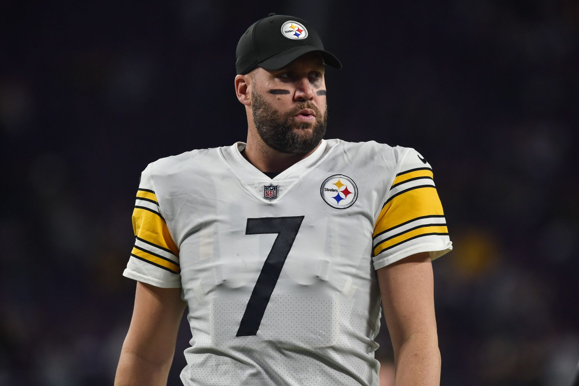 Pittsburgh Steelers quarterback Ben Roethlisberger (7) in action against the Minnesota Vikings at U.S. Bank Stadium.