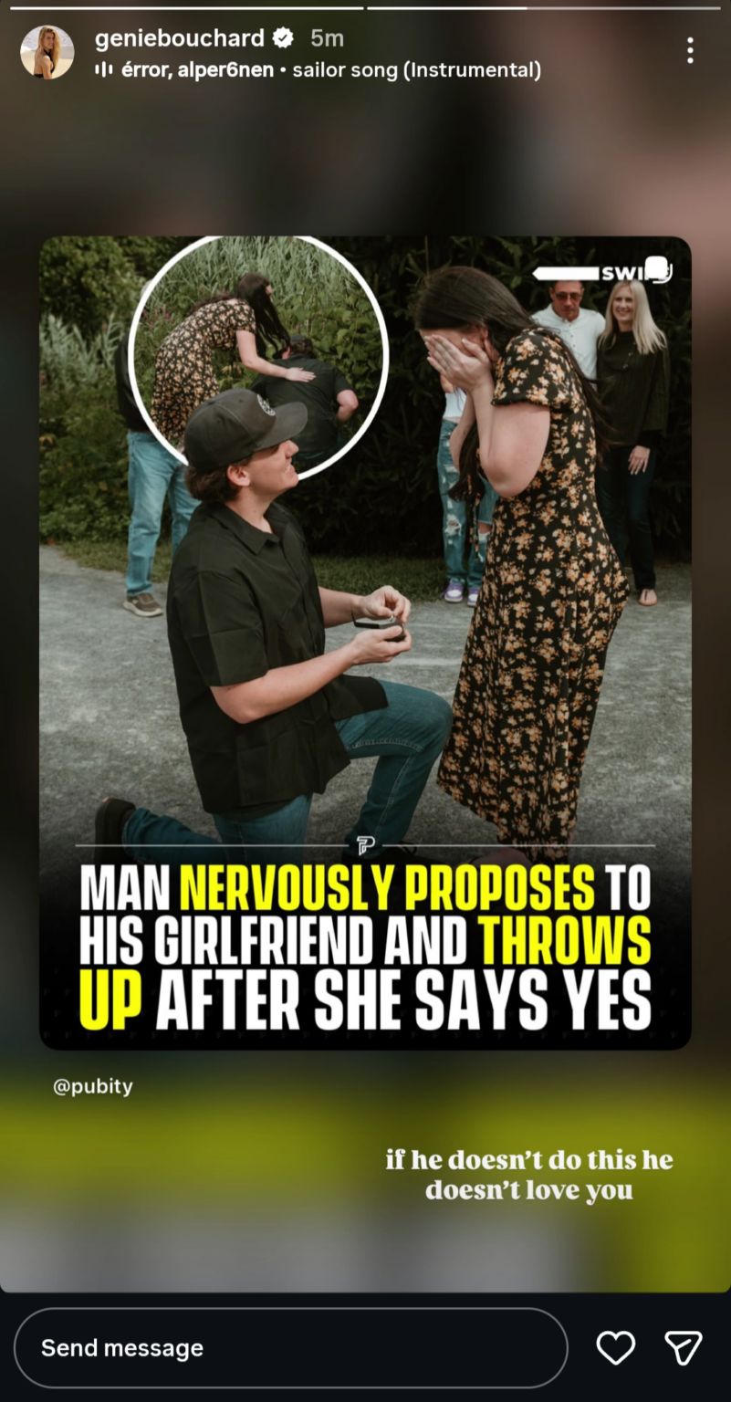 Eugenie Bouchard Points Out Bizarre Proposal To Define Real Love, a Day ...