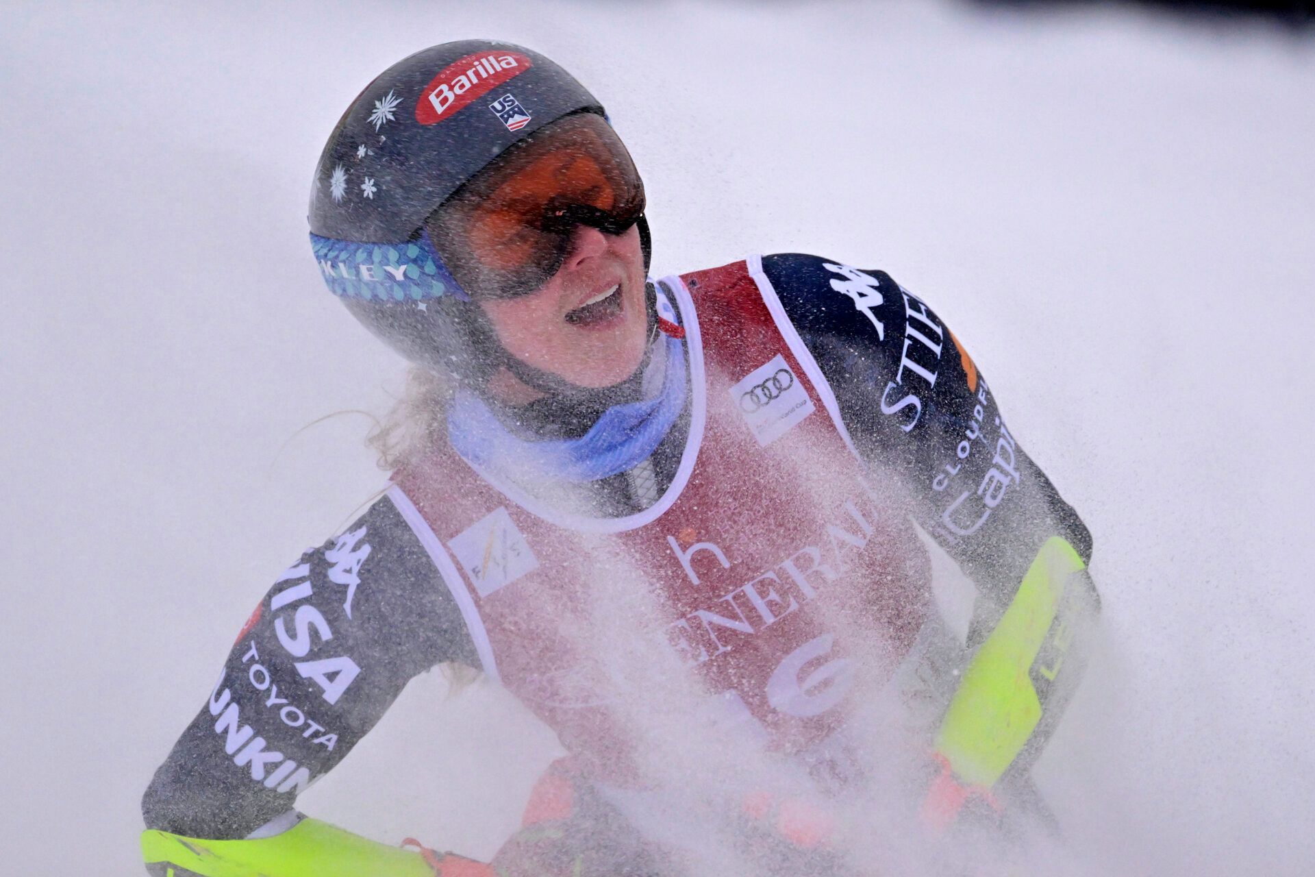 Mikaela Shiffrin of the United States during the PwC Tremblant alpine skiing World Cup at Mont-Tremblant Ski Resort.