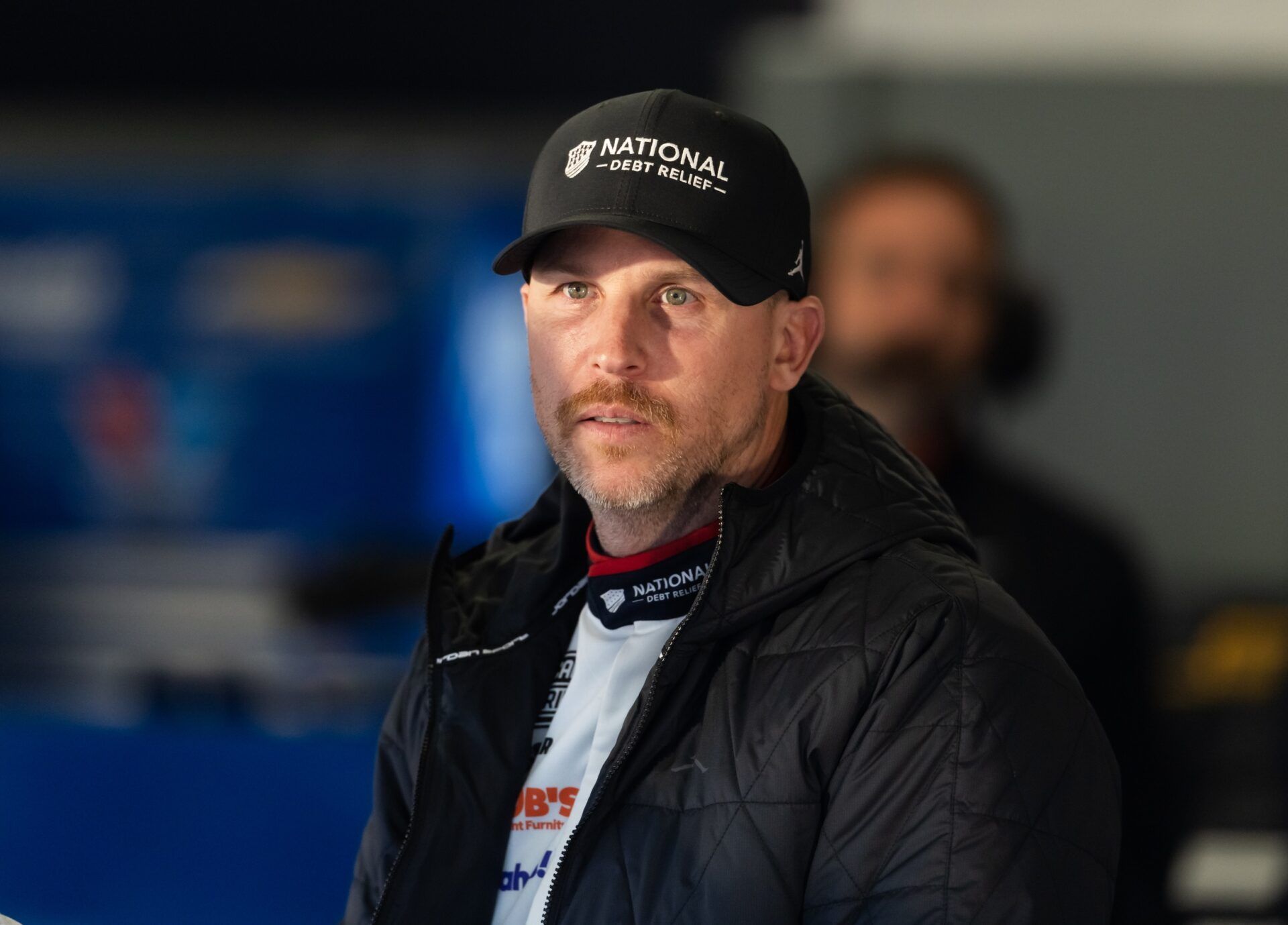 NASCAR Cup Series driver Denny Hamlin during practice for the Daytona 500 at Daytona International Speedway.